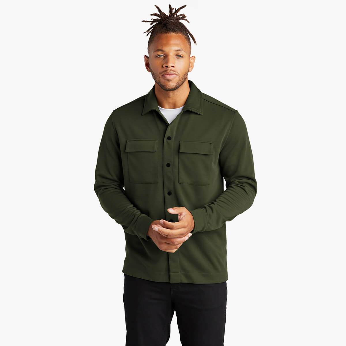 The Essentials Mercer + Mettle ™ Double-Knit Snap Jacket