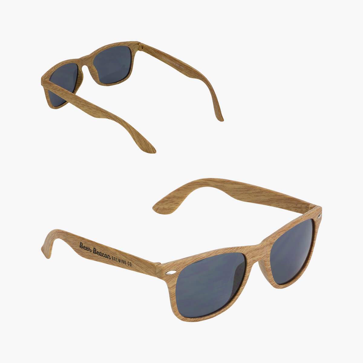 Sebring UV400 Wood Grain Sunglasses