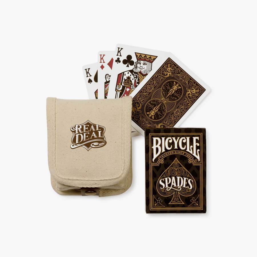 Bicycle® You're The Real Deal Spades Game Gift Set