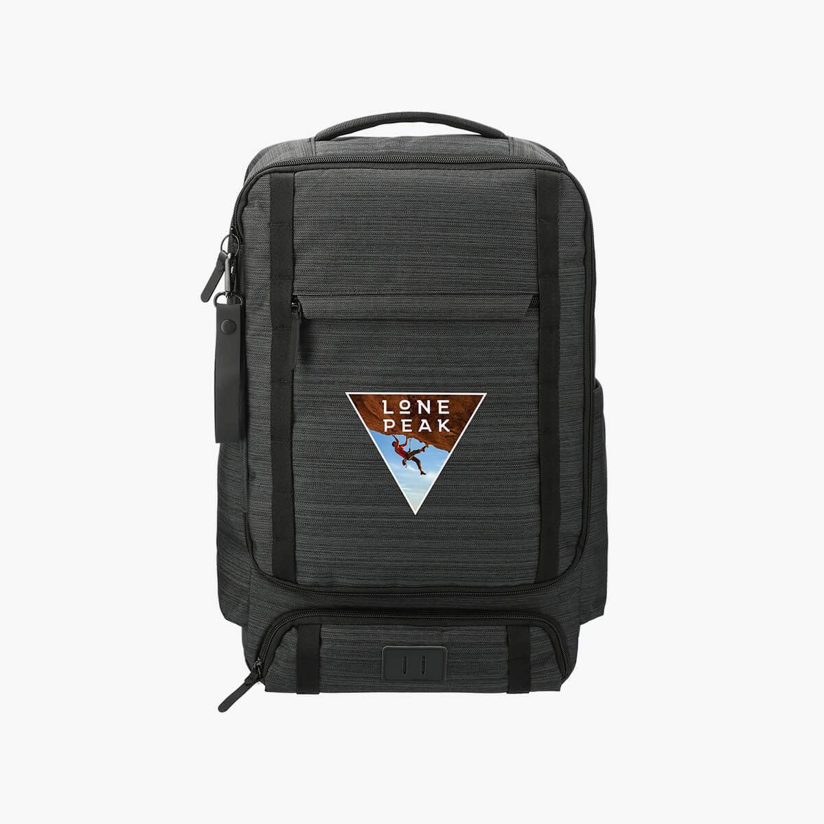 HALO RFID Backpack w/ Two Phone Chargers & Flashlight black backpack A389869 EWI RFID Blocking Backpack - Best Buy main image 4