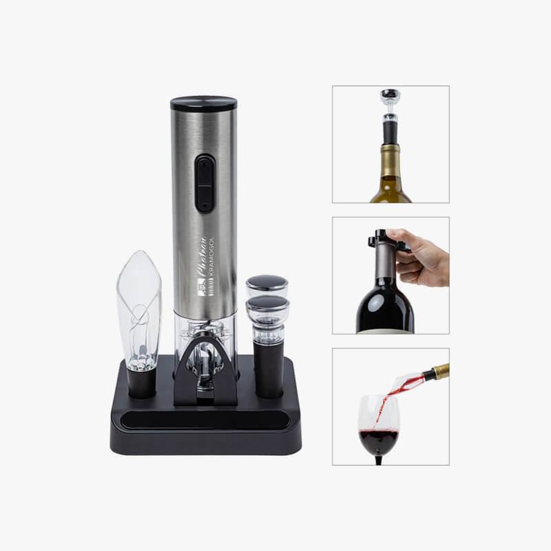 Carignan 6Piece Electric Wine Set HALO Branded Solutions