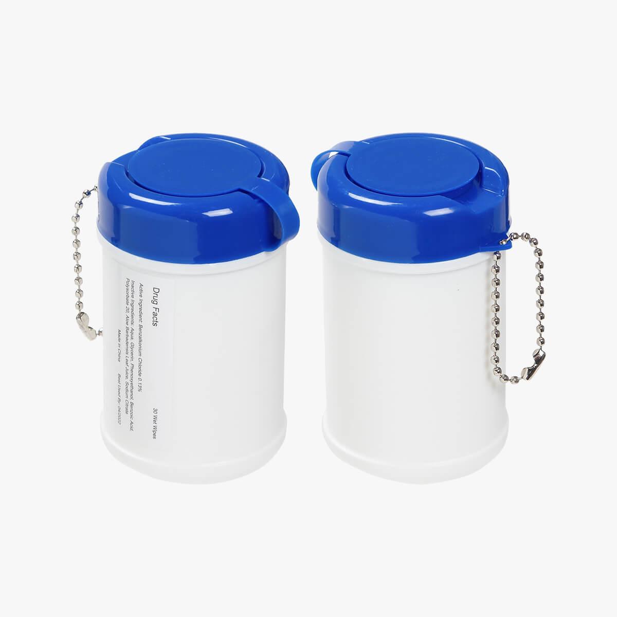 Travel Well Sanitizer Wipes Key Chain HALO Branded Solutions